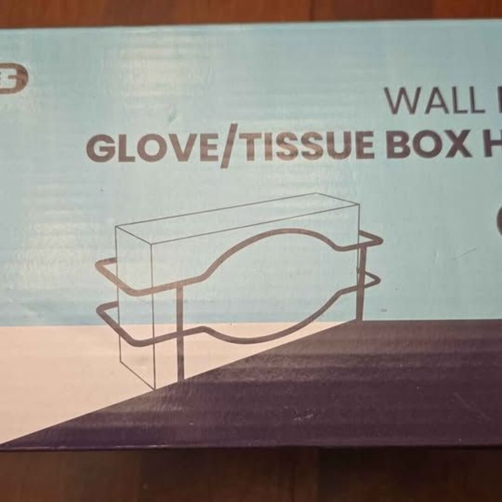 Single Glove Holder That Wall Mounts, Wire Rack Disposable Gloves Box Holder